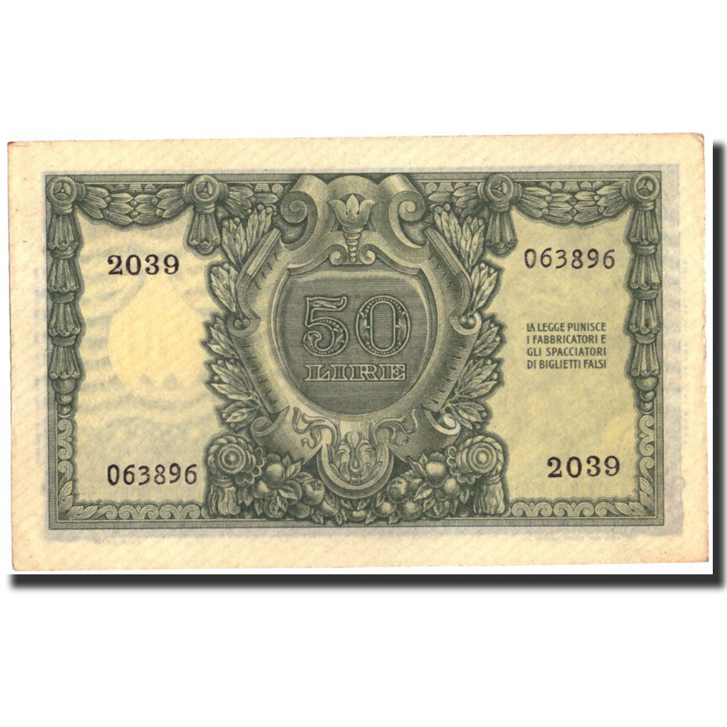 Billet, Italie, 50 Lire, 1951, 1951-12-31, KM:91a, SUP