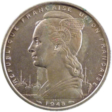 C&ocirc;te Fran&ccedil;aise des Somalis, 5 Francs, 1948, MS(65-70),...