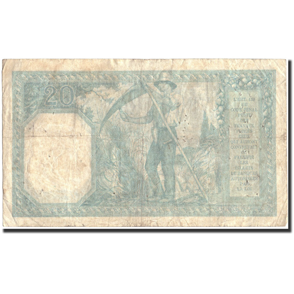 Frankreich, 20 Francs, 20 F 1916-1919 ''Bayard'', 1917, 1917-09-17, SGE+