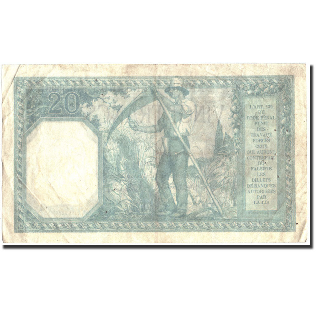 Francia, 20 Francs, 20 F 1916-1919 ''Bayard'', 1917, 1917-12-19, MB+