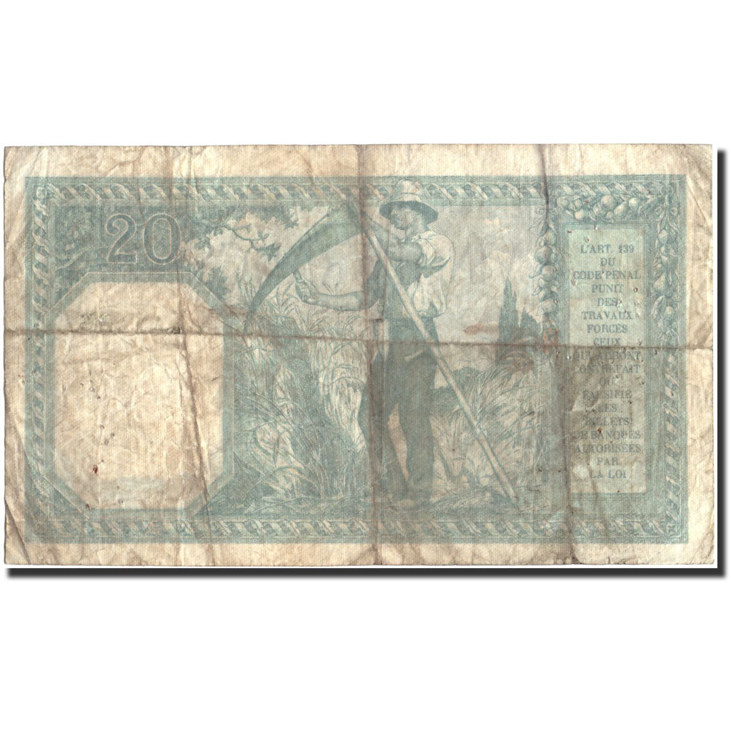 Francia, 20 Francs, 20 F 1916-1919 ''Bayard'', 1917, 1917-02-03, RC+