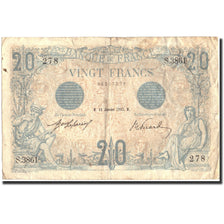Francia, 20 Francs, 20 F 1905-1913 ''Bleu'', 1913, 1913-01-15, B, Fayette:10.3