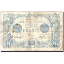 France, 5 Francs, 5 F 1912-1917 ''Bleu'', 1915, 1915-06-30, B, Fayette:2.28