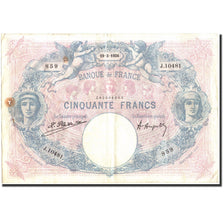 France, 50 Francs, 50 F 1889-1927 ''Bleu et Rose'', 1924, 1924-03-19, TB
