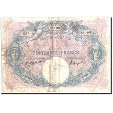 Frankreich, 50 Francs, 50 F 1889-1927 ''Bleu et Rose'', 1924, 1924-03-19, SGE