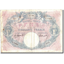 Frankrijk, 50 Francs, 50 F 1889-1927 ''Bleu et Rose'', 1924, 1924-03-11, B