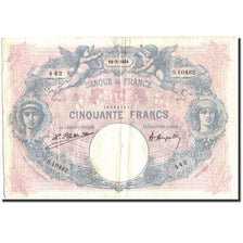 France, 50 Francs, 50 F 1889-1927 ''Bleu et Rose'', 1924, 1924-03-19, VF(30-35)
