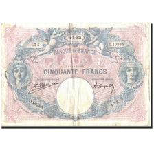Frankreich, 50 Francs, 50 F 1889-1927 ''Bleu et Rose'', 1924, 1924-02-14, S