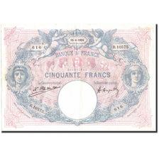 Frankreich, 50 Francs, 50 F 1889-1927 ''Bleu et Rose'', 1924, 1924-04-15, S