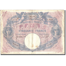 France, 50 Francs, 50 F 1889-1927 ''Bleu et Rose'', 1919, 1919-03-22, F(12-15)