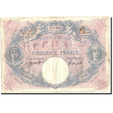 Francia, 50 Francs, 50 F 1889-1927 ''Bleu et Rose'', 1923, 1923-12-22, RC