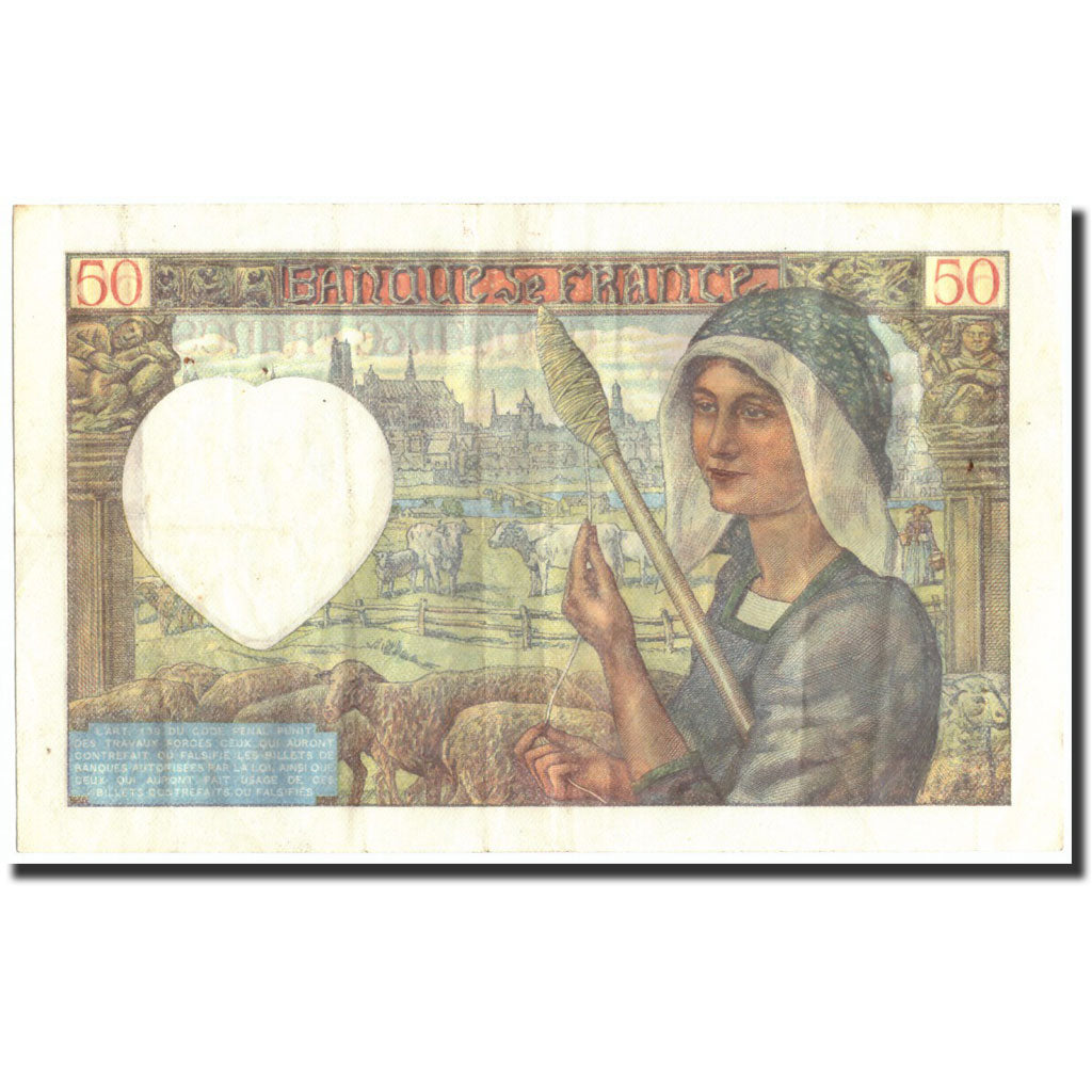 France, 50 Francs, 50 F 1940-1942 ''Jacques Coeur'', 1941, 1941-04-24, TTB+