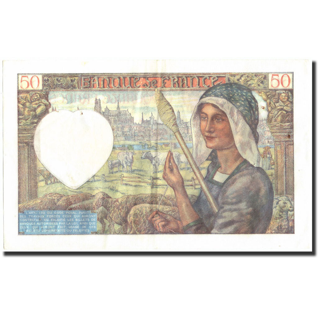 Francia, 50 Francs, 50 F 1940-1942 ''Jacques Coeur'', 1940, 1940-09-26, BB+