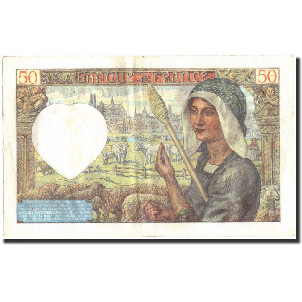 France, 50 Francs, 50 F 1940-1942 ''Jacques Coeur'', 1941, 1941-01-23, TB