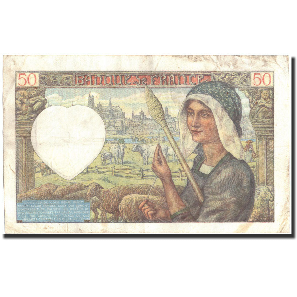 Francia, 50 Francs, 50 F 1940-1942 ''Jacques Coeur'', 1941, 1941-05-15, BC