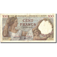 Francja, 100 Francs, Sully, 1940, 1940-12-05, VF(30-35), Fayette:26.42, KM:94