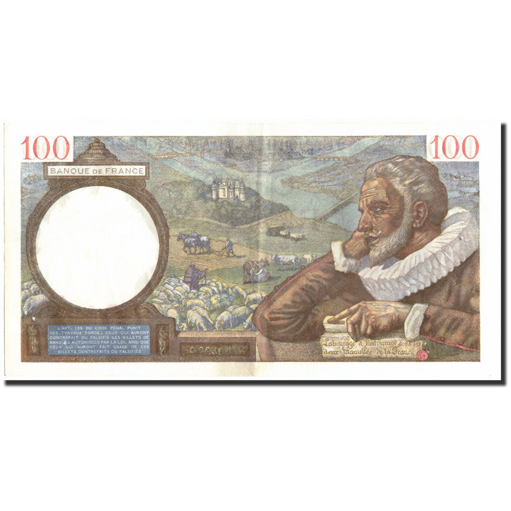 Francia, 100 Francs, 100 F 1939-1942 ''Sully'', 1941, 1941-05-21, BB+