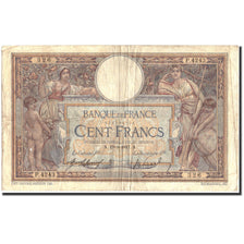 France, 100 Francs, 100 F 1908-1939 ''Luc Olivier Merson'', 1917, 1917-09-19