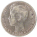 SPAIN, Peseta, 1900, Madrid, KM #706, VF(30-35), Silver, 4.90