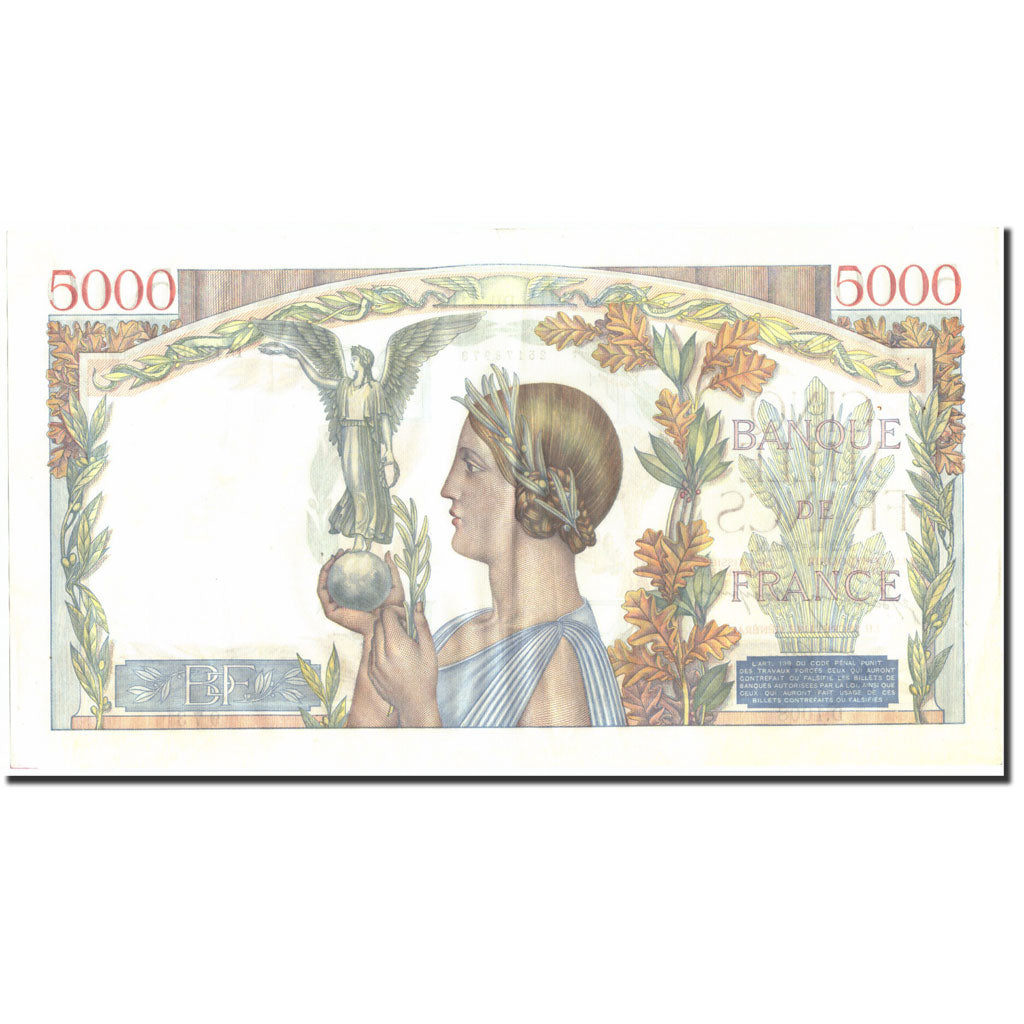 Francia, 5000 Francs, 5 000 F 1934-1944 ''Victoire'', 1942, 1942-08-20, MBC+
