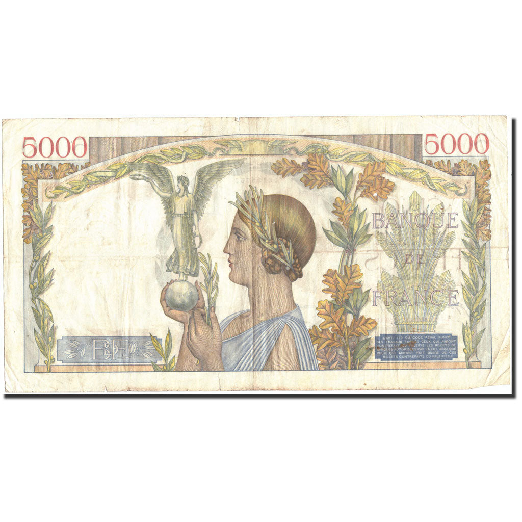 Francia, 5000 Francs, 5 000 F 1934-1944 ''Victoire'', 1941, 1941-05-29, MB