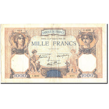 France, 1000 Francs, 1 000 F 1927-1940 ''Cérès et Mercure'', 1938, 1938-10-27