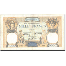 Francia, 1000 Francs, 1 000 F 1927-1940 ''Cérès et Mercure'', 1939