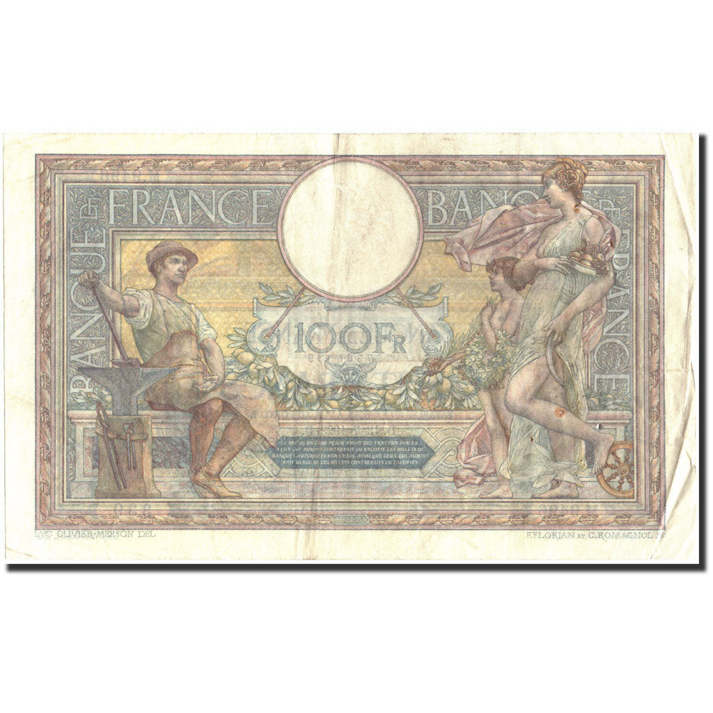 France, 100 Francs, 100 F 1908-1939 ''Luc Olivier Merson'', 1923, 1923-07-13