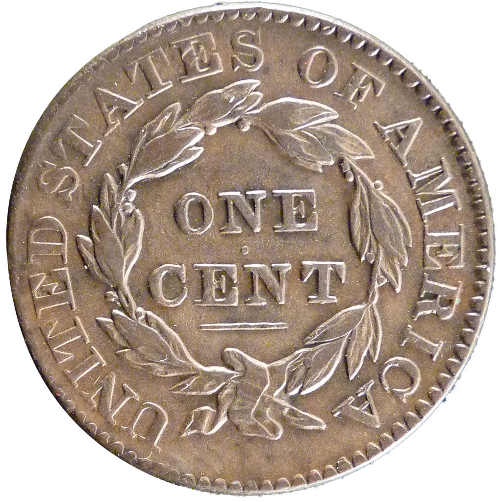 UNITED STATES, Coronet Cent, Cent, 1831, U.S. Mint, KM #45, AU(55-58), Copper,..