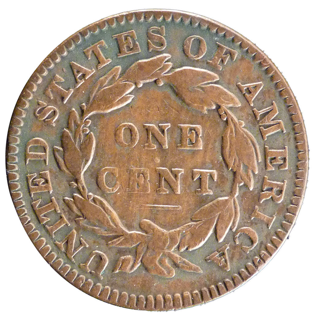 United States, Coronet Cent, 1 Cent, 1833, KM #45, VF(30-35), Copper, 28-29,...