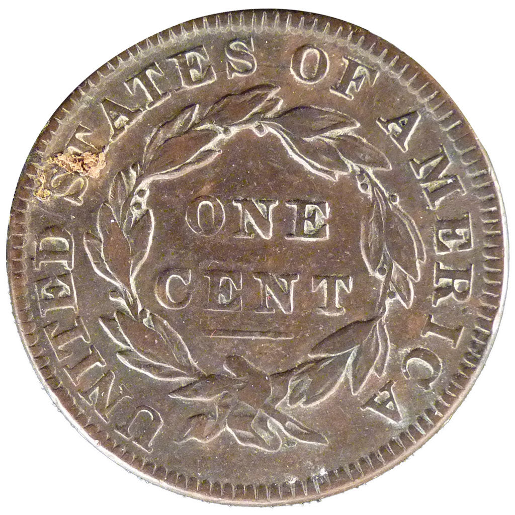 UNITED STATES, Coronet Cent, Cent, 1834, U.S. Mint, KM #45, EF(40-45), Copper,..