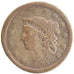 UNITED STATES, Coronet Cent, Cent, 1838, U.S. Mint, KM #45, F(12-15), Copper,...