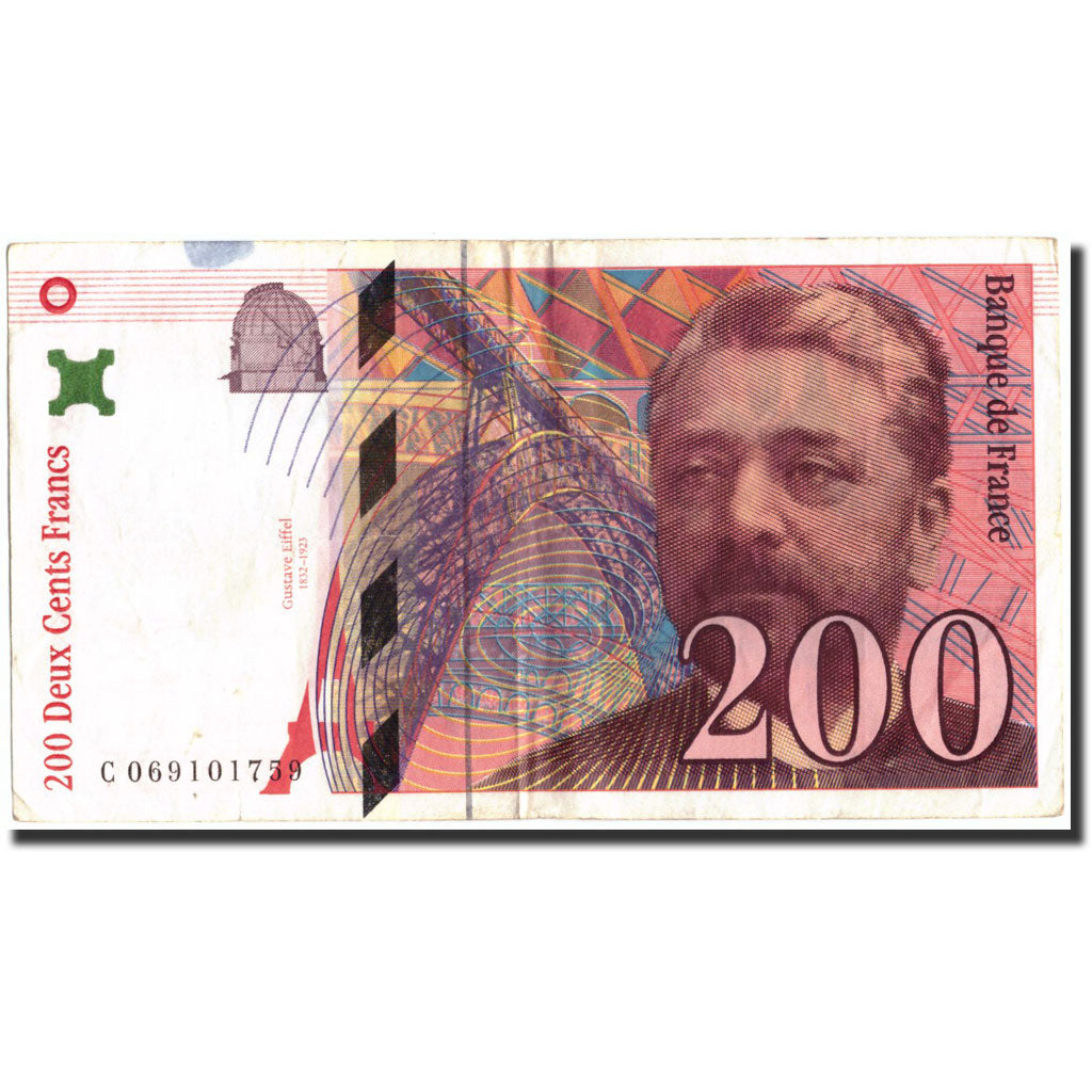 France, 200 Francs, 200 F 1995-1999 ''Eiffel'', 1997, 1997, TTB, Fayette:75.4b