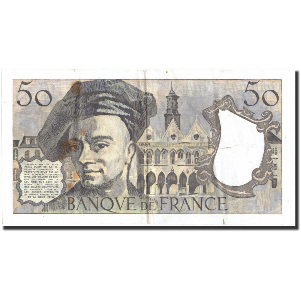 France, 50 Francs, 50 F 1976-1992 ''Quentin de La Tour'', 1977, 1977, EF(40-45)