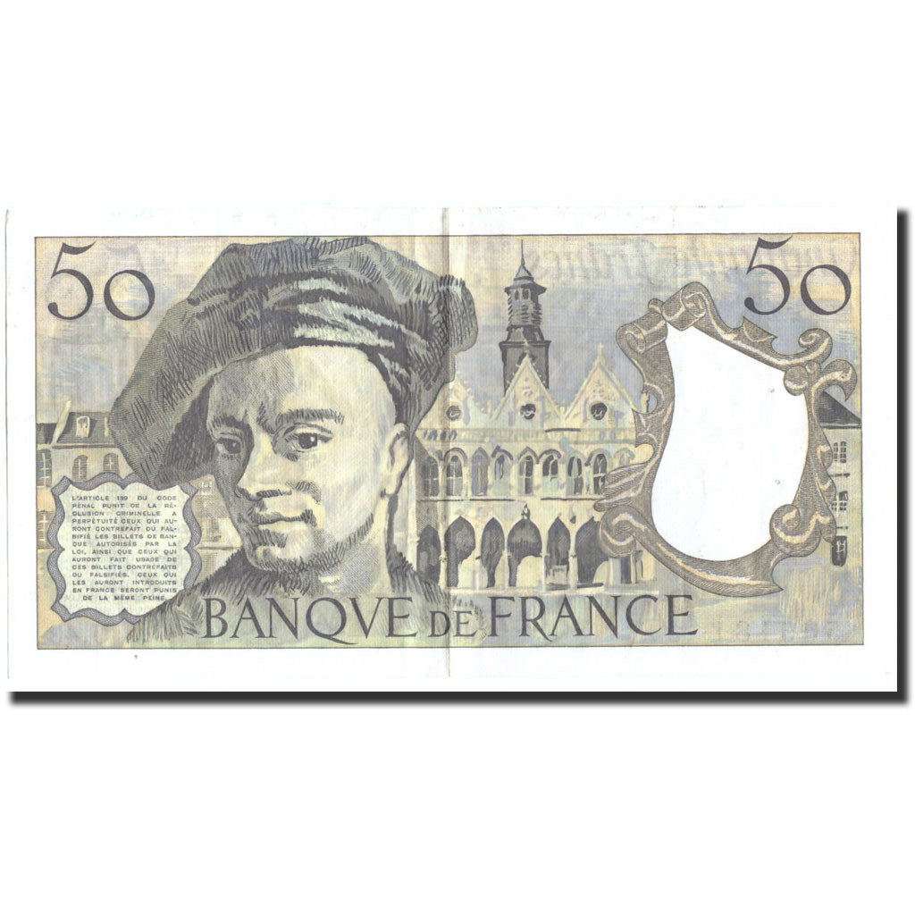 Francia, 50 Francs, 50 F 1976-1992 ''Quentin de La Tour'', 1985, 1985, BB