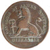 Gibraltar, 2 Quartos, 1820, KM #Tn 9, VF(20-25), Copper, 8.00