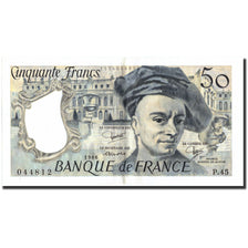 Francja, 50 Francs, Quentin de La Tour, 1986, 1986, AU(55-58), Fayette:67.12