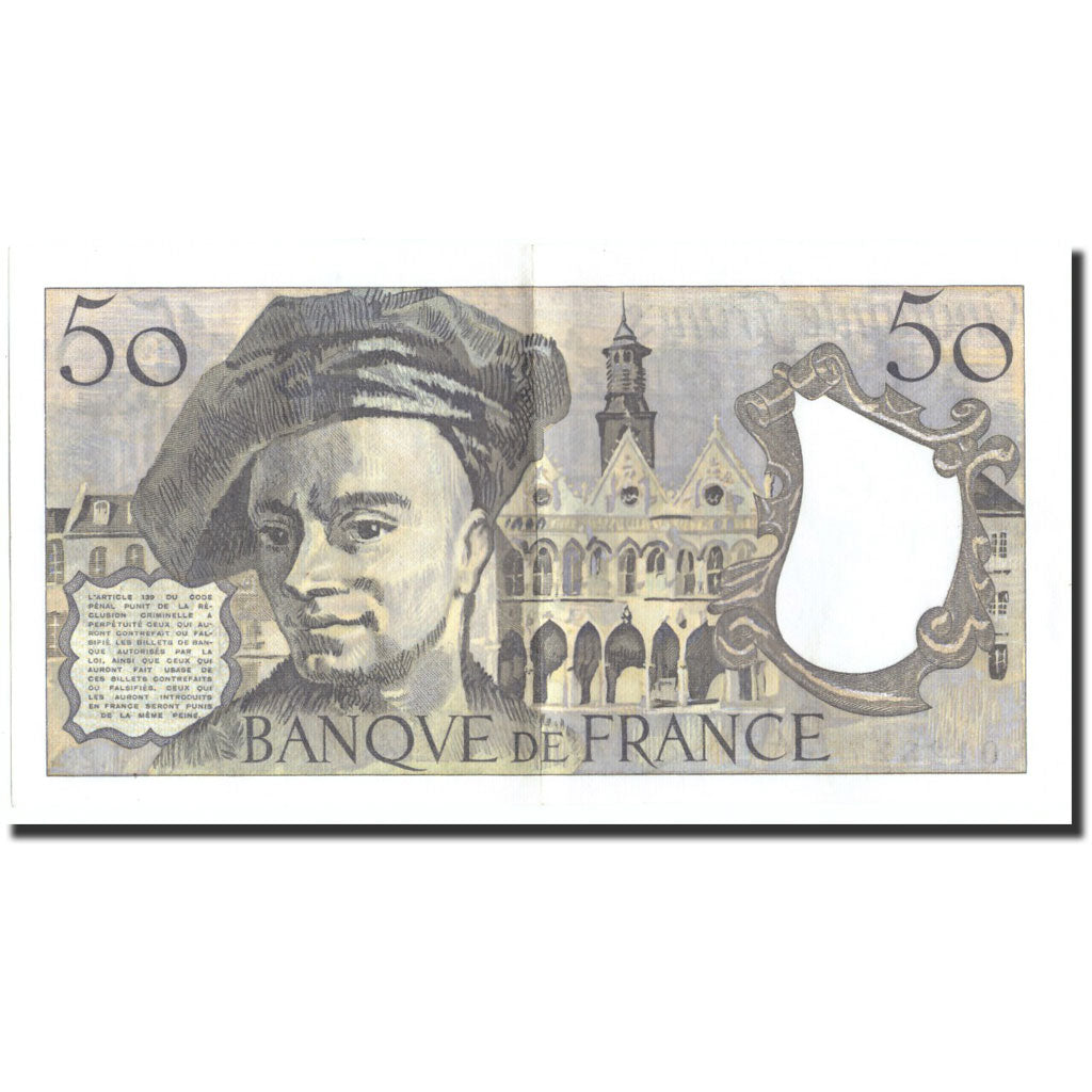 Francia, 50 Francs, 50 F 1976-1992 ''Quentin de La Tour'', 1981, 1981, EBC