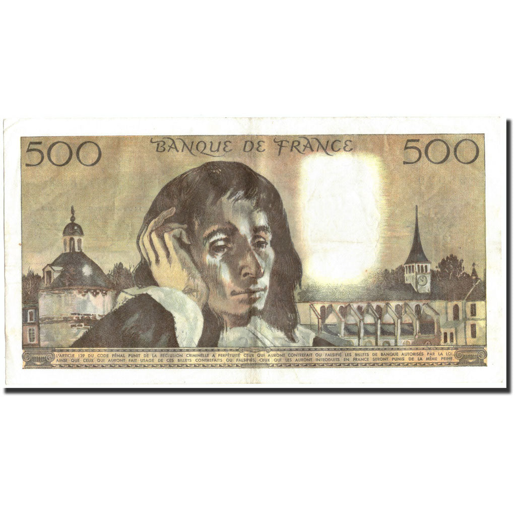 France, 500 Francs, 500 F 1968-1993 ''Pascal'', 1970, 1970-01-08, TTB+