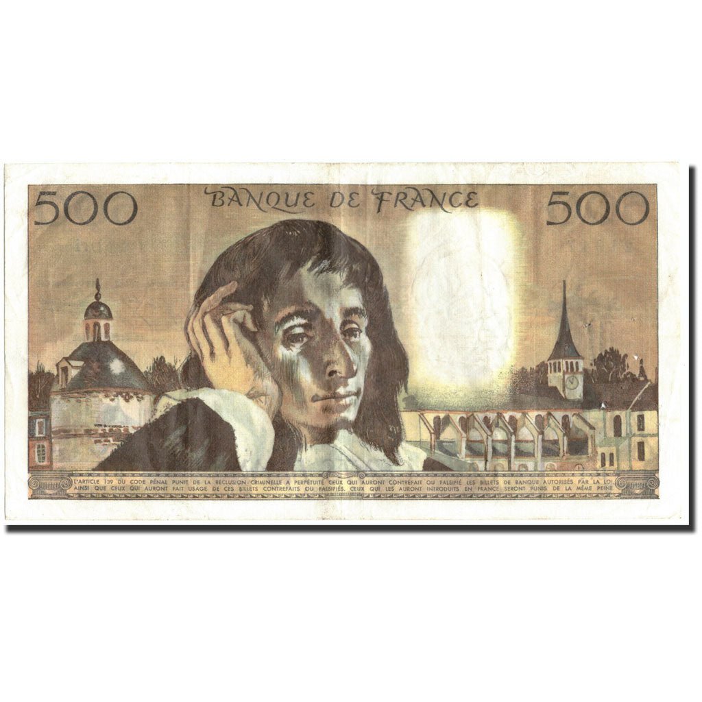 France, 500 Francs, 500 F 1968-1993 ''Pascal'', 1968, 1968-01-04, TTB+