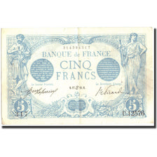 Frankreich, 5 Francs, Bleu, 1916, 1916-06-27, SS, Fayette:2.40, KM:70