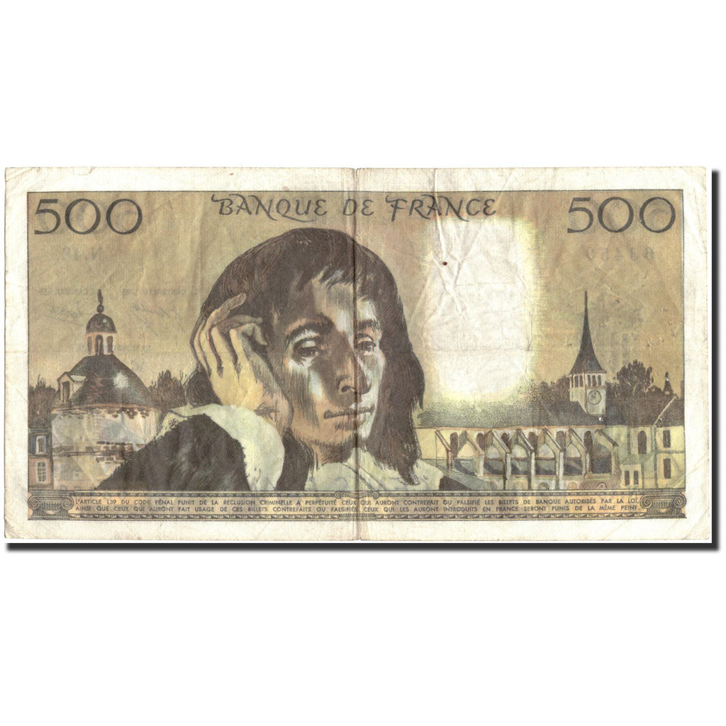 Frankreich, 500 Francs, 500 F 1968-1993 ''Pascal'', 1974, 1974-12-05, S