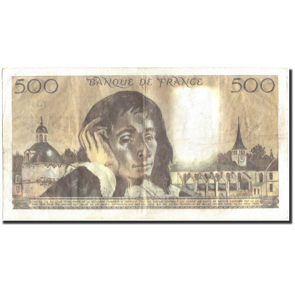 Francia, 500 Francs, 500 F 1968-1993 ''Pascal'', 1983, 1983-01-06, MBC