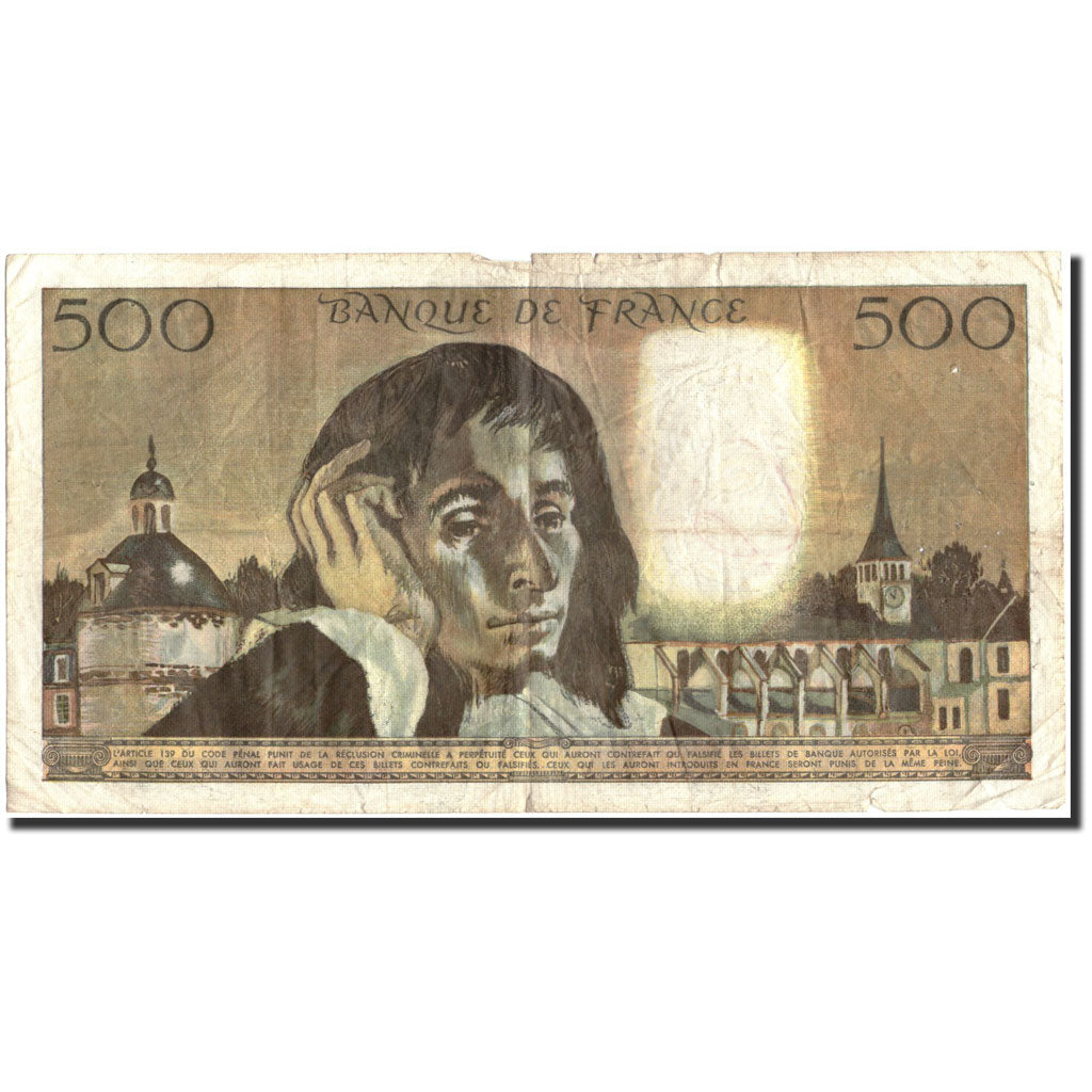 Francia, 500 Francs, 500 F 1968-1993 ''Pascal'', 1968, 1968-01-04, RC