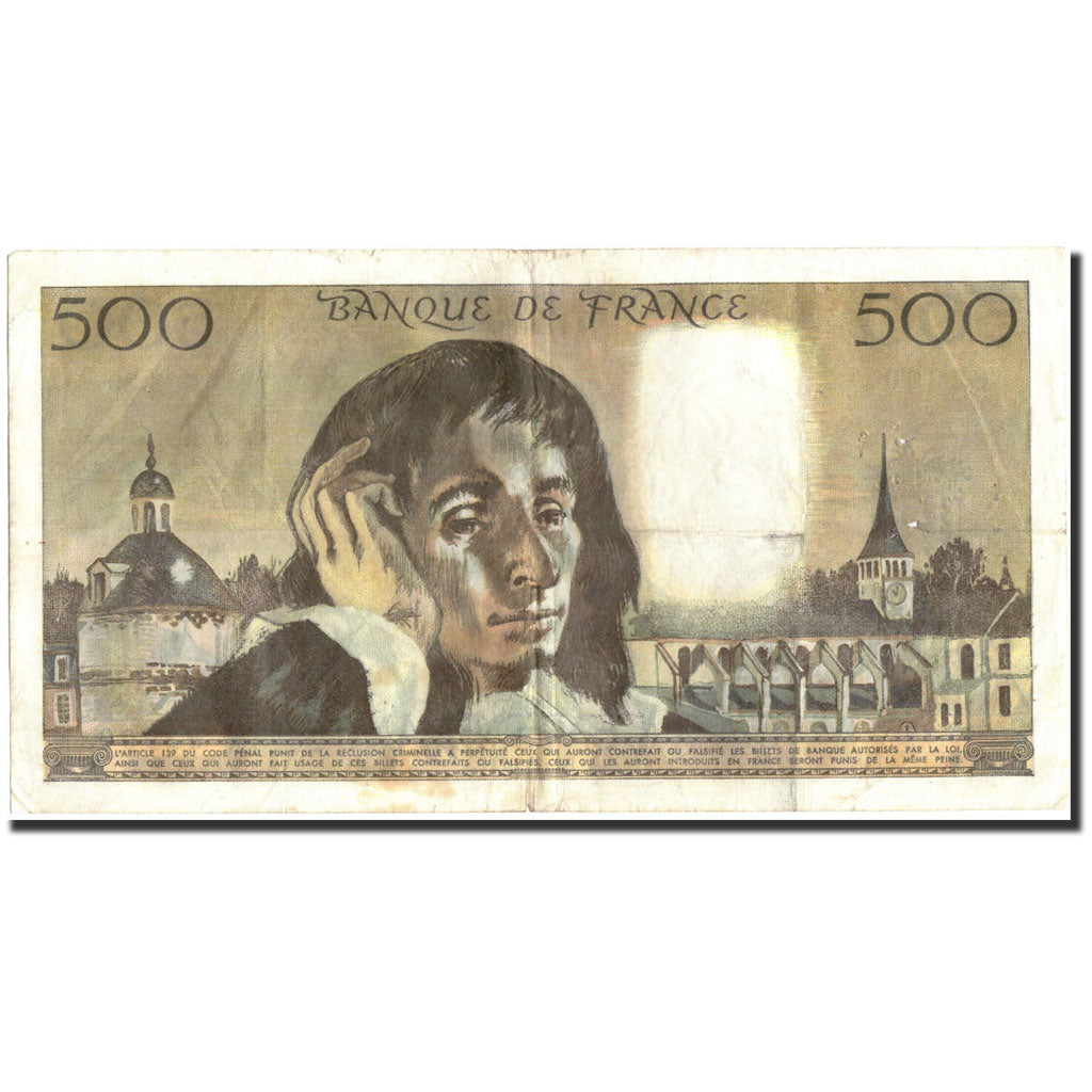 Frankreich, 500 Francs, 500 F 1968-1993 ''Pascal'', 1972, 1972-01-06, S+