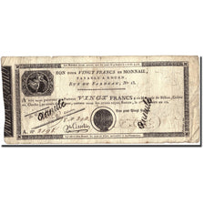 France, 20 Francs, An 12 (1804), B+, KM:S245b