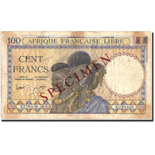 Geldschein, Französisch-Äquatorialafrika, 100 Francs, Undated (1941), Undated