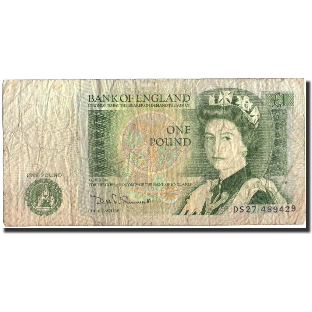 Banknote, Great Britain, 1 Pound, Undated (1978-84), Undated, KM:377b, VF(20-25)