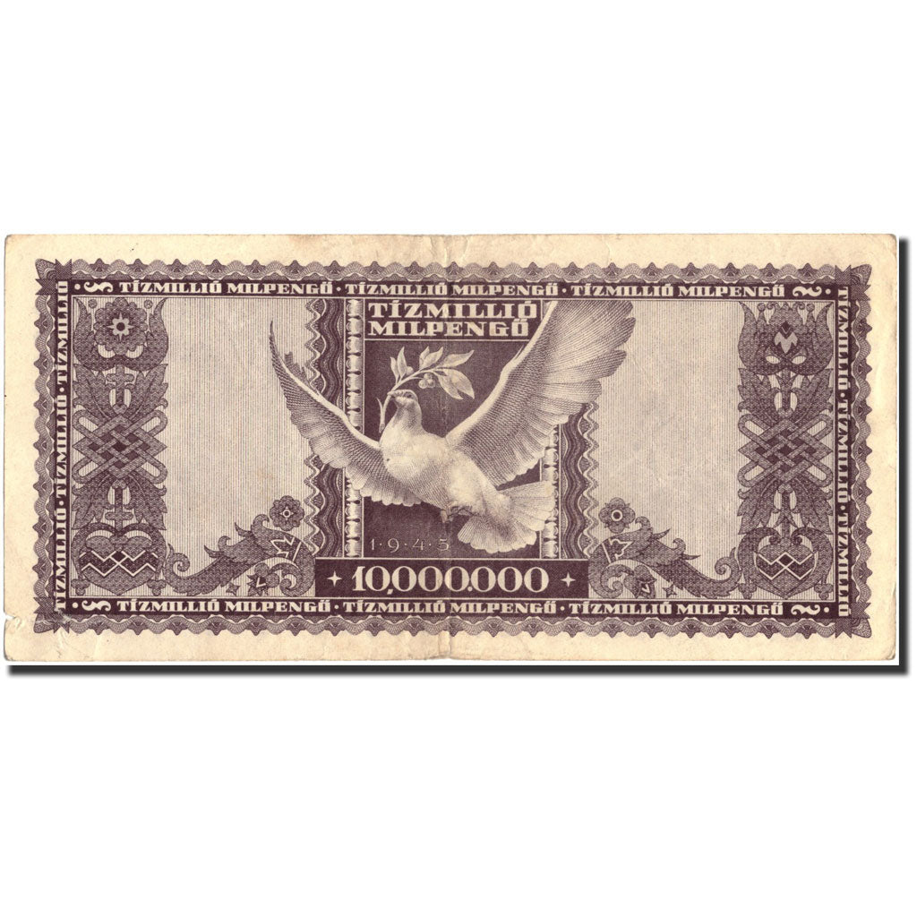 Banknote, Hungary, 10 Million Milpengö, 1946, 1946, KM:129, EF(40-45)