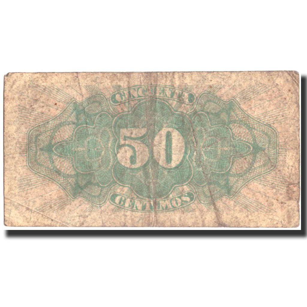 Geldschein, Spanien, 50 Centimos, 1937, 1937, KM:93, S+